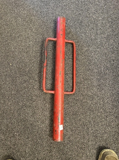 Steel push post pounder