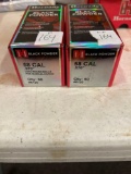 2 boxes of 50 Hornady black powder .58 cal muzzleloader balls