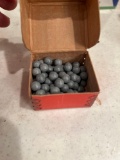 1 partial box of Hornady .310 cal lead muzzleloader balls