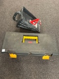 Plastic tool box, paint sprayer parts