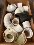 Box of assorted plumbing pipe