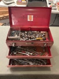 Tool box with assorted tools