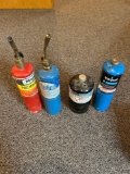 Assorted propane torches, partially full
