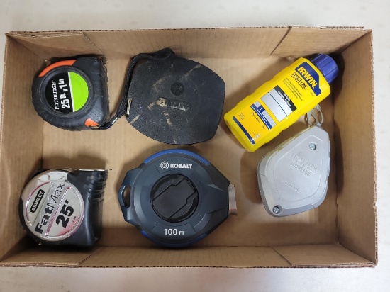 Tape measures and chalk line