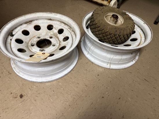 2 - 5 Bolt Rims and Small tire