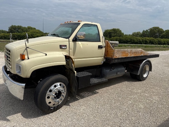 2001 GMC C7500 Truck w/8100 Fuel Injection Propane run engine, Allison Auto Transmission