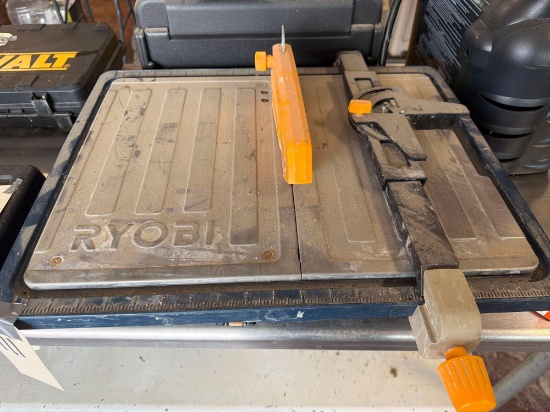 Ryobi wet tile cutter.