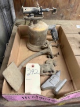VINTAGE CAST PIECES inc. HORSE, BUGGY STEP, BLOW TORCH