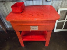 PARTS CLEANER CABINET, ELECTRIC PUMP, and ACCESSORIES