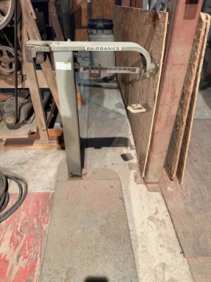 Fairbanks Platform Scale, 1000# Capacity, Counter Weights