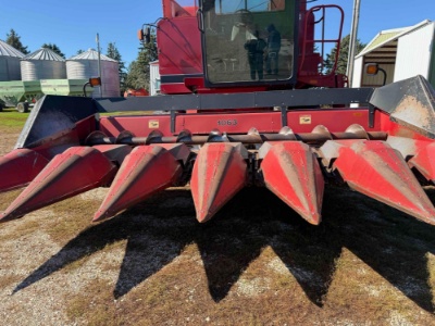 CASEIH "1063" CORN HEAD, 6x30", STEEL SNOUTS, TELE-DRIVE