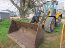 DEERE "524 K HI-LIFT" ARTICULATED WHEEL LOADER, CAB HVAC,