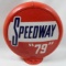 Speedway 79 Red Background Single Lens Globe