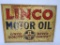 Linco Motor Oil Tin Tacker Sign