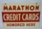 Marathon Credit Cards Sign