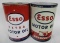 Two Esso Five Quart Cans