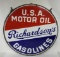 Richardson's USA Motor Oil Gasoline Porcelain Sign