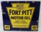 Fort Pitt Motor Oil Porcelain Sign