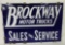 Brockway Motor Trucks Porcelain Sign