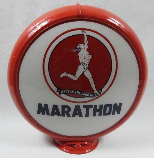Marathon with Runner Gas Globe