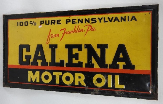 Galena Motor Oil Tin Sign