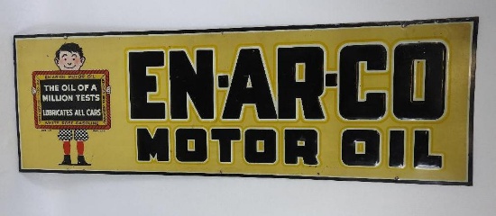 Enarco Motor Oil Tin Tacker Sign