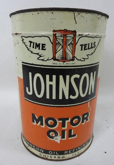 Johnson Motor Oil Five Quart Can