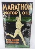 Marathon Motor Oil Flange Sign