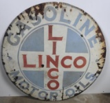 Linco Gasoline Motor Oils Porcelain Sign