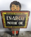 Enarco Motor Oil Diecut Boy Sign