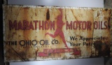 Marathon Motor Oils Tin Sign