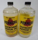Pennzoil Outboard Oil Bottles