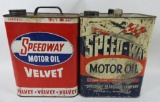 Speedway Motor Oil Two Gallon Cans