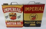Imperial Motor Oil Two Gallon Cans