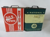 Gas Town and National Two Gallon Cans