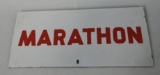 Marathon Porcelain Sign