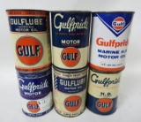 Gulf Metal Quart Cans