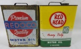 Redoco and Red Head Two Gallon Cans
