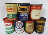 Seven One Pound Grease Cans