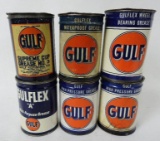 Gulf One Pound Grease Cans