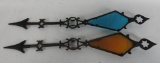 Two Lightning Rod Weathervanes
