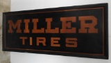 Miller Tires Framed Tin Sign