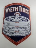 Wyeth Tires Curved Porcelain Sign