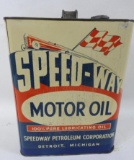 Speedway Motor Oil Two Gallon Can