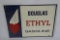 Douglas Ethyl Gasoline Tin Pump Plate