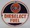Gulf Dieselect Porcelain Pump Plate