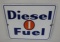 (Gulf) Diesel Fuel 1 Porcelain Pump Plate
