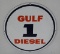 Gulf Diesel 1 Porcelain Pump Plate