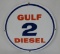 Gulf 2 Diesel Porcelain Pump Plate