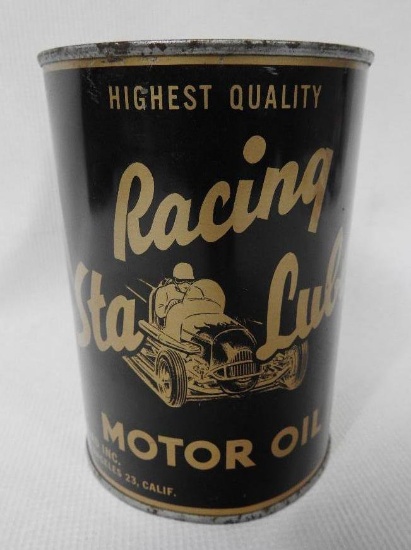 Racing Sta-Lube Motor Oil Quart Can